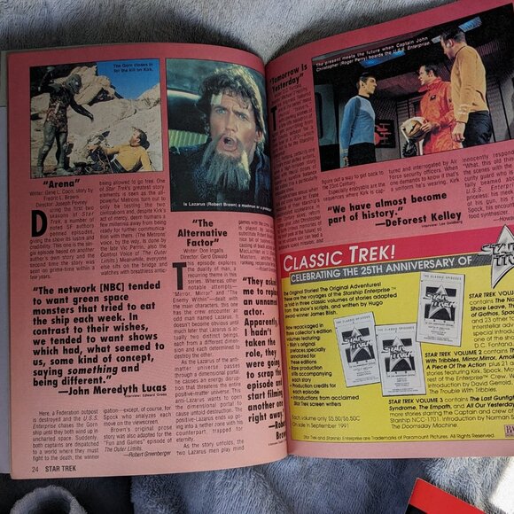 25 YEARS OF STAR TREK 25TH ANNIVERSARY SPECIAL MAGAZINE 1991 - Picture 5 of 6